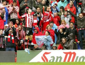 Susaeta celebra el 1-0.