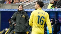 Marcelino: “Poco juego, mucho parón y mucho jugador del Alavés en el suelo”
