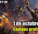 Códigos Free Fire de hoy 1 de octubre de 2021; todas las recompensas gratis