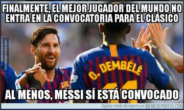Messi protagonista de los memes del Clásico