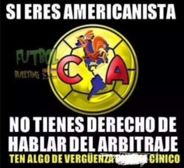 Memes creados por aficonados de Pumas para América