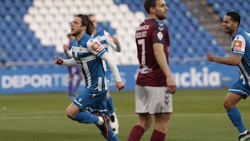 Partido Deportivo de La Coru&ntilde;a -  Pontevedra. gol keko