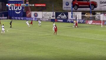 El internacional panameño, futbolista de Universitario, marcó un gol sensacional ante Curacaço para entrar en el octagonal final en Concacaf.