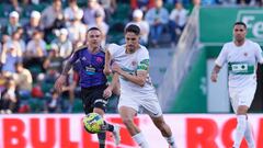 ELCHE, SPAIN - MARCH 11: Fidel Chaves of Elche CF runs with the ball during the LaLiga Santander match between Elche CF and Real Valladolid CF at Estadio Manuel Martinez Valero on March 11, 2023 in Elche, Spain. (Photo by Francisco Macia/Quality Sport Images/Getty Images)