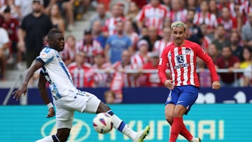 Soccer Football - LaLiga - Atletico Madrid v Real Sociedad - Metropolitano, Madrid, Spain - October 8, 2023 Atletico Madrid's Antoine Griezmann in action REUTERS/Isabel Infantes