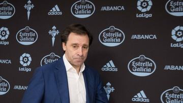 Felipe Miñambres durante un comparecencia de prensa.