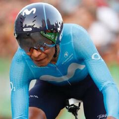 Nairo, el mejor colombiano en la CRI de La Vuelta a España
