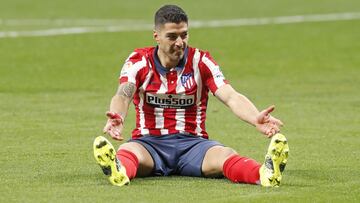 Luis Suárez con el Atlético.