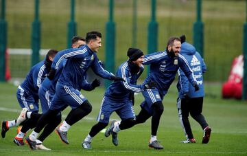 El último entrenamiento de Argentina en imágenes