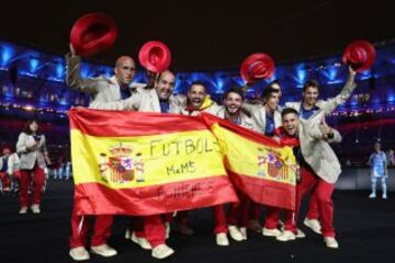 La delegación española en la inauguración de los Juegos Paralímpicos de Río 2016