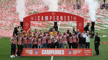 El Atl&eacute;tico celebr&oacute; el t&iacute;tulo en el Wanda Metropolitano. 