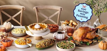 ALDI Thanksgiving basket delivers a full Thanksgiving meal for less than $4.70 per person.