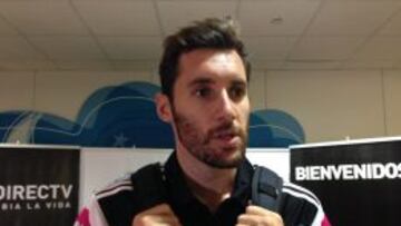 Rudy Fernández, a su llegada a San Juan de Puerto Rico.