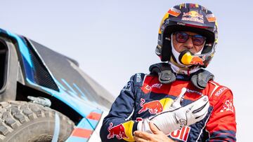 Carlos Sainz con el Ford durante el Rally de Marruecos.