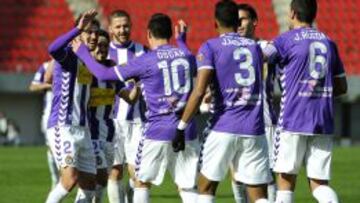 El colombiano marc&oacute; el tercer gol de la goleada del Valladolid 5-1 frente al Mallorca.
 