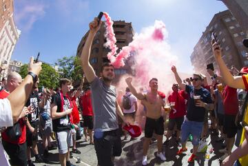 Ambiente de Champions en las calles de Madrid