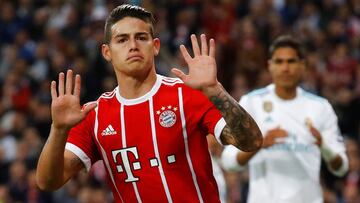 James Rodr&iacute;guez, jugador del Bayern M&uacute;nich