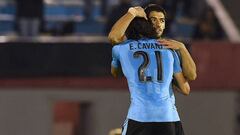 Luis Suárez y Edinson Cavani.