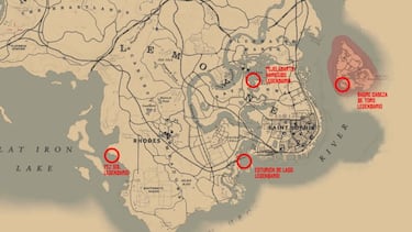 Todos los peces legendarios de Red Dead Redemption 2