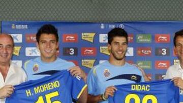 El Espanyol presenta a Héctor Moreno y Dídac Vilà