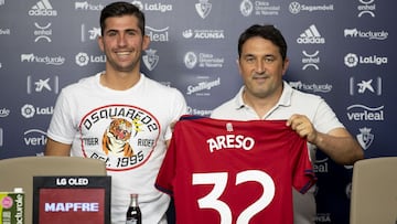 Presentacion de Jesus Areso como nuevo jugador de Osasuna