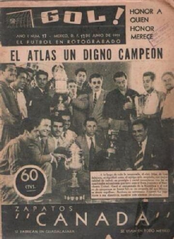 Así reaccionaron los medios hace 68 años con el Atlas Campeón