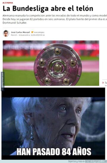 Los memes volvieron con la Bundesliga