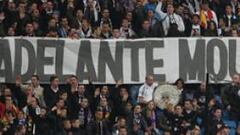 <b>LA GRADA, CON EL PORTUGUÉS. </b>El Bernabéu, como ya sucediese la temporada pasada, es el principal reducto de apoyo a Mourinho. Mañana podría repetirse esta imagen.