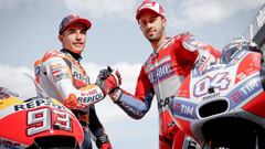 Dovizioso lo sigue intentando y arranca delante de Márquez