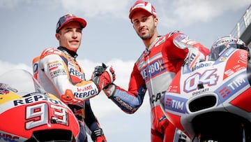 M&aacute;rquez y Dovizioso.