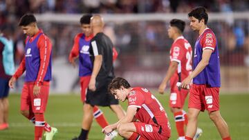 Marcel Ruiz of Toluca during the match between Toluca and Colorado Rapids as part of Round of 16 of the 2024 Leagues Cup at Dicks Sporting Goods Park Stadium on August 13, 2024 in Denver, Colorado, United States.