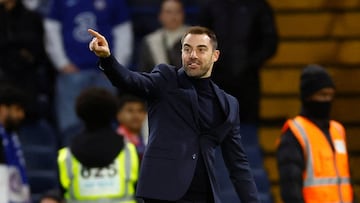 FILE PHOTO: Soccer Football - Premier League - Chelsea v Southampton - Stamford Bridge, London, Britain - February 18, 2023 Southampton interim manager Ruben Selles celebrates after the match Action Images via Reuters/Andrew Boyers EDITORIAL USE ONLY. No use with unauthorized audio, video, data, fixture lists, club/league logos or 'live' services. Online in-match use limited to 75 images, no video emulation. No use in betting, games or single club /league/player publications.  Please contact your account representative for further details./File Photo