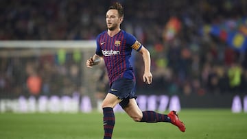 El centrocampista croata del Barcelona, Ivan Rakitic, durante un partido.