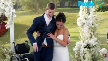 Chris Norton, el jugador de f&uacute;tbol americano parapl&eacute;jico que volvi&oacute; a andar en su boda