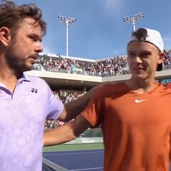 Wawrinka se venga de Rune y el danés se revuelve