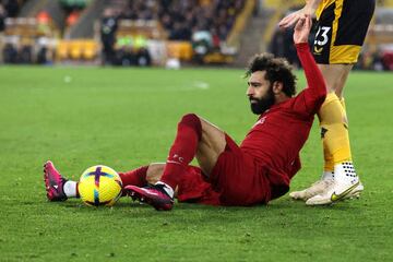 Salah, ante el Wolves.