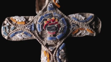 Cruz encontrada en el barrio de Ein Kerem, Jerusalén.