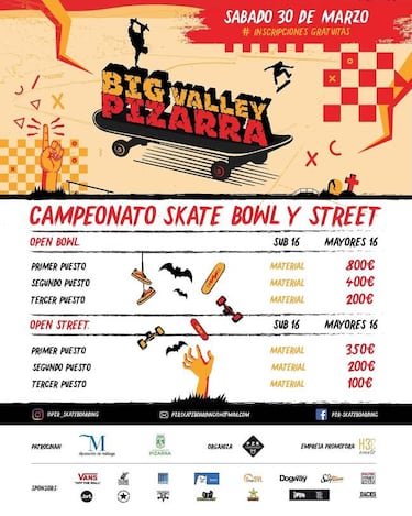 Pizarra estrena su skatepark con el primer campeonato de skate