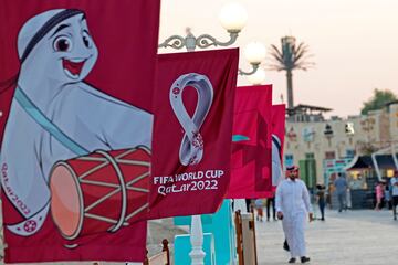 Las calles de Doha ya están listas y lucen de gala para el comienzo del Mundial de Qatar el próximo 20 de noviembre.