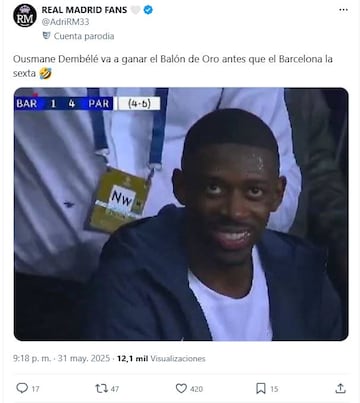 Mbapp, protagonista de los mejores memes de la final de la Champions
