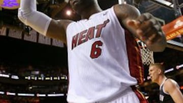LeBron James y su '6' al pecho, el más vendido de la NBA.