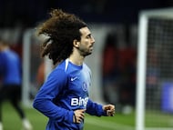 PARIS (France), 11/03/2026.- Marc Cucurella of Chelsea warms up before the UEFA Champions League Round of 16 1st leg match Paris Saint-Germain against Chelsea FC, in Paris, France, 11 March 2026. (Liga de Campeones, Francia) EFE/EPA/MOHAMMED BADRA