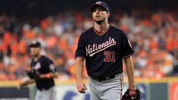 Tras los espasmos que lo dejaron fuera del Juego 5, el serpentinero de 35 a&ntilde;os Max Scherzer realiz&oacute; lanzamientos por primera vez en superficie plana esta tarde.