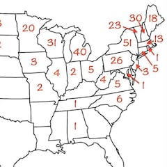 ¿Cuántas estaciones de esquí tiene Estados Unidos?