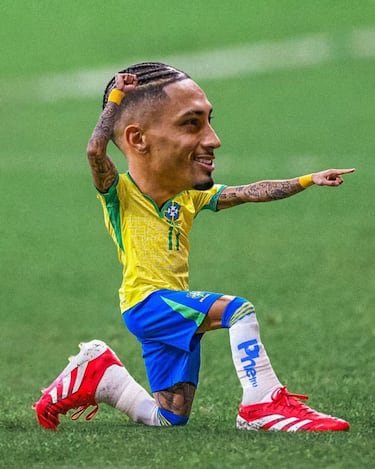 Los memes no tienen piedad con Raphinha tras el Superclásico
