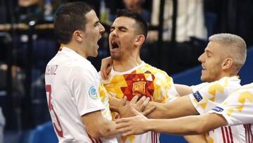 Futbol Sala: España vs Rusia en directo. Final del Europeo