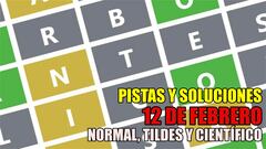 Wordle en español, científico y tildes para el reto de hoy 12 de febrero: pistas y solución