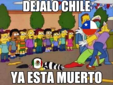 Estas son las imágenes más divertidas que dejó el Chile 7-0 México.
