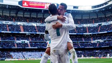 Cristiano y Lucas, del Real Madrid.
