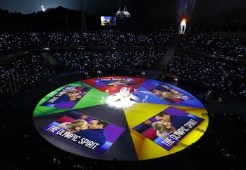 Futurista y colorida ceremonia de clausura de los Juegos Olímpicos de Invierno disputados en PyeongChang (Corea del Sur).